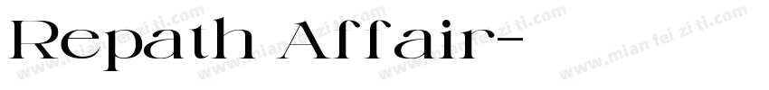 Repath Affair字体转换